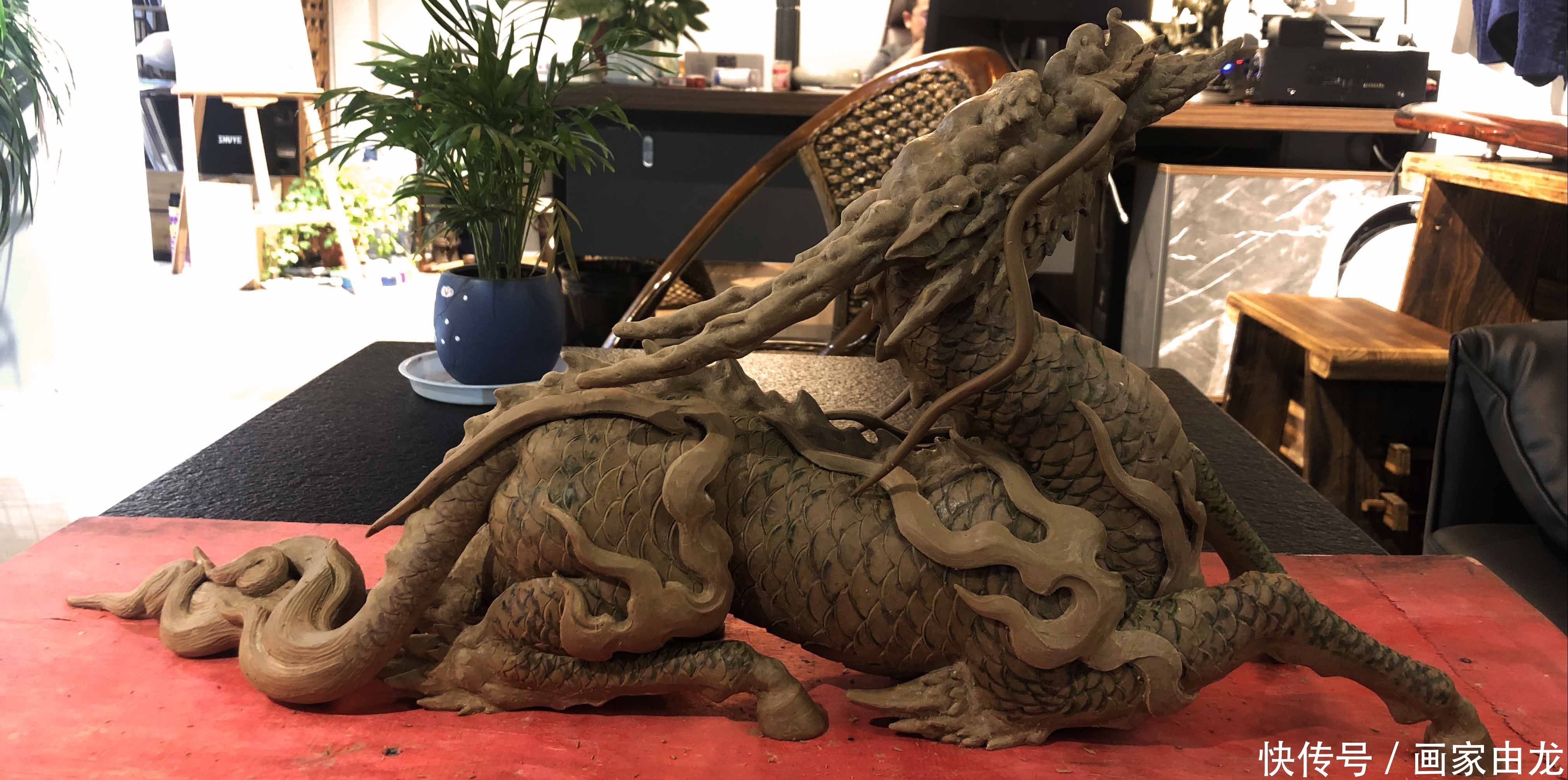 神兽设计|由龙作品|麒麟铜雕之泥稿制作| 设计