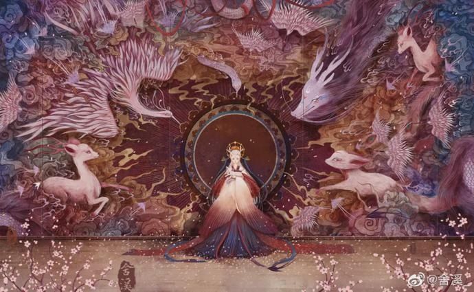 网络|90后小姐姐自学绘画,靠画“神仙狐鬼”爆红网络,圈粉60万