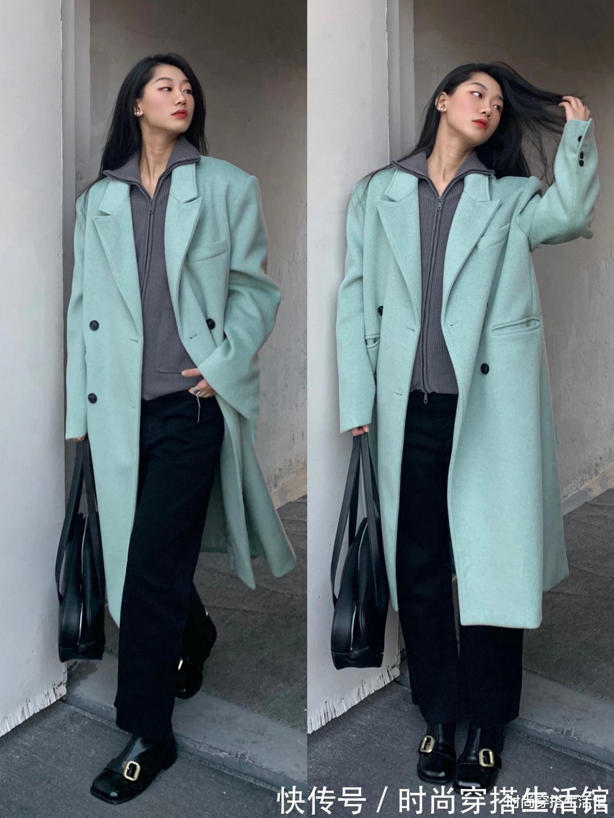 阔腿裤 过年了,牛仔裤收起来吧,现流行的是“加绒裤”,显高显瘦显腿长