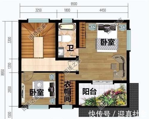 卧室|适合农村75平宅基地的自建房图,总有一款是你的心头好