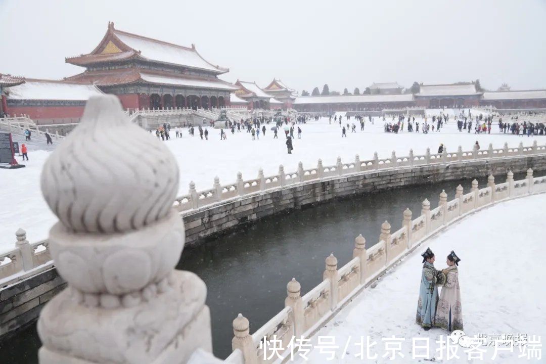 白塔寺|?今天京城这些地方的雪景，独一份！随便一处都是打卡点——