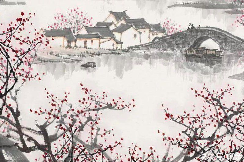 千里莺啼绿#杜牧很经典的一首诗,从开篇美到结尾,值得一读