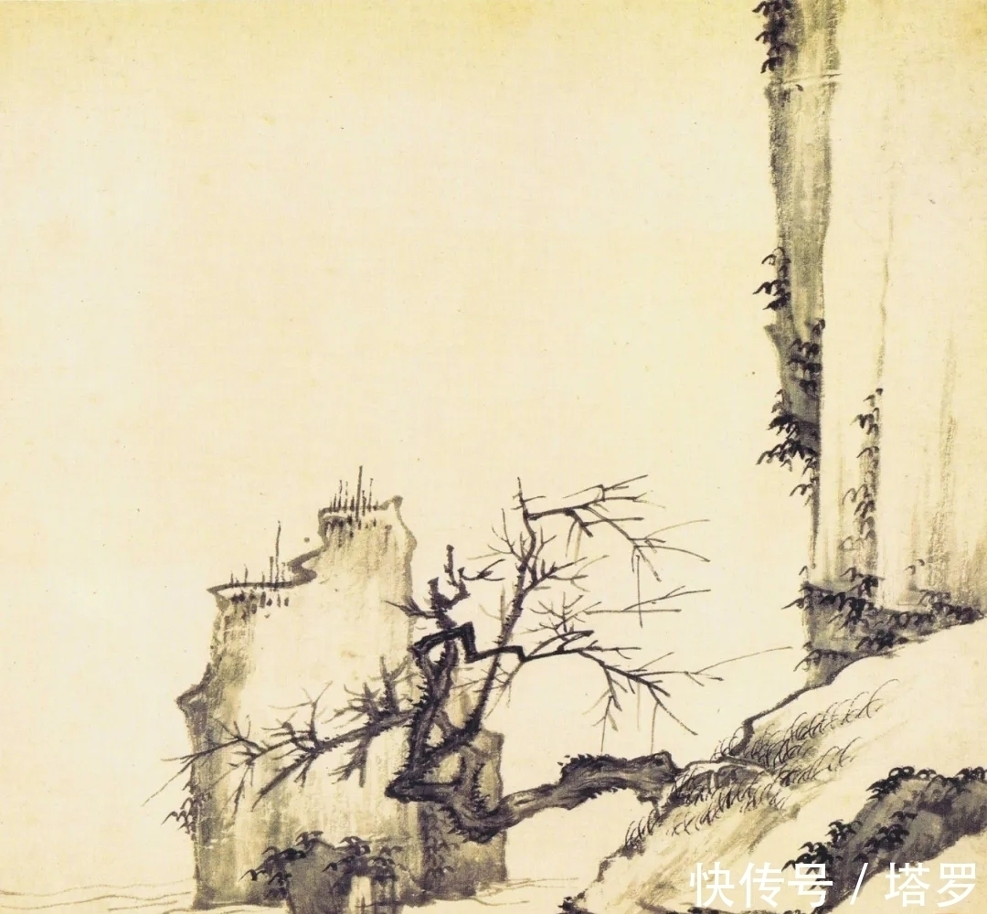 江画梅@他的山水画面貌来源于铁骨冰心的梅花|渐江画梅