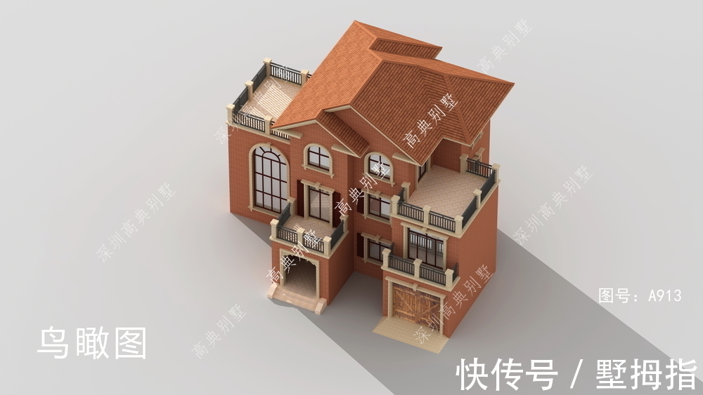 三层农村自建房,不失设计感,适合老家自建。