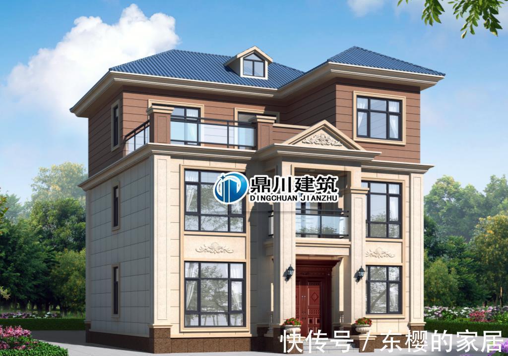 卧室|10米×12米,三层新中式农村别墅,老家建非常受欢迎,居住更舒适