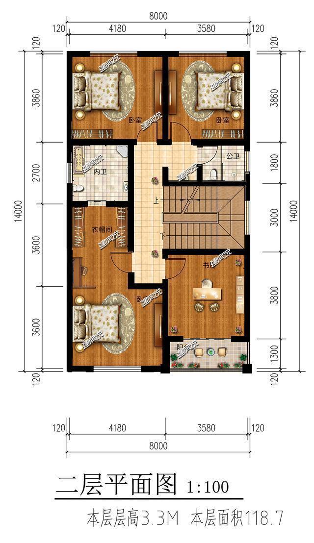 宅基地|小宅基地的赶紧看过来，面宽8米，占地118平建豪宅，太牛了