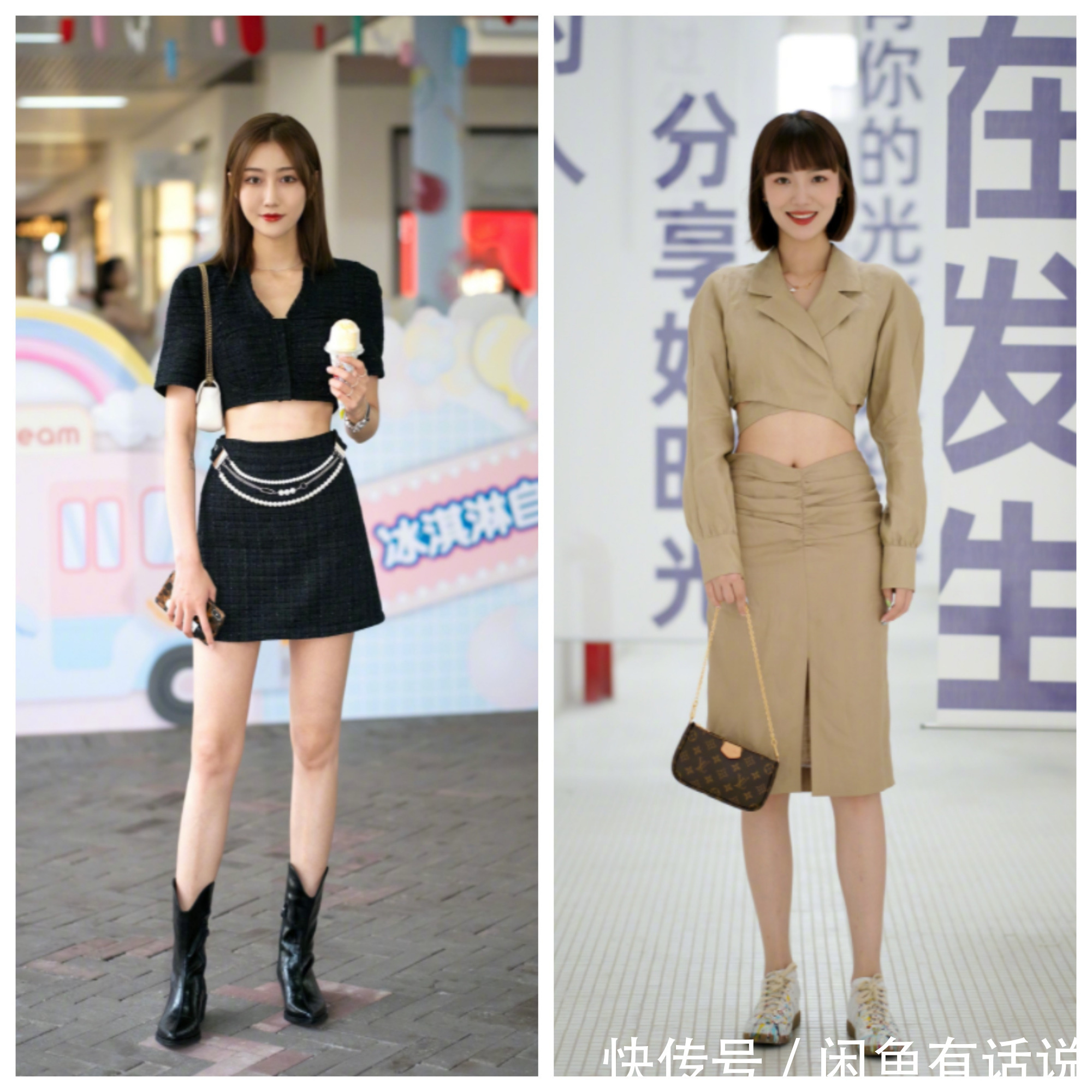 纯色|杭州女生有多会穿？看素人街拍就知道，这19套“半裙”穿搭太美了