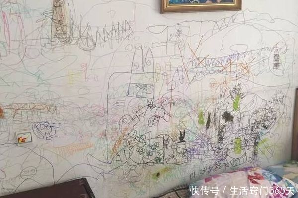 水彩笔|小孩总是在墙上乱涂乱画,教你不用一滴水,就能轻松去除各种笔迹