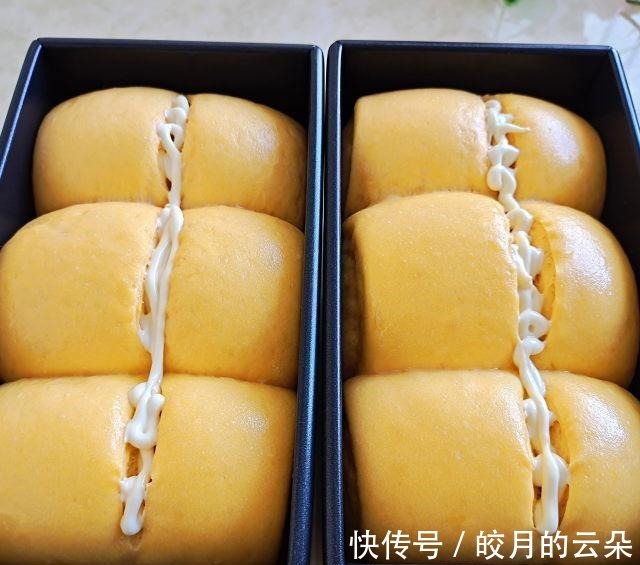 南瓜皇冠吐司,组织拉丝,蓬松绵软!