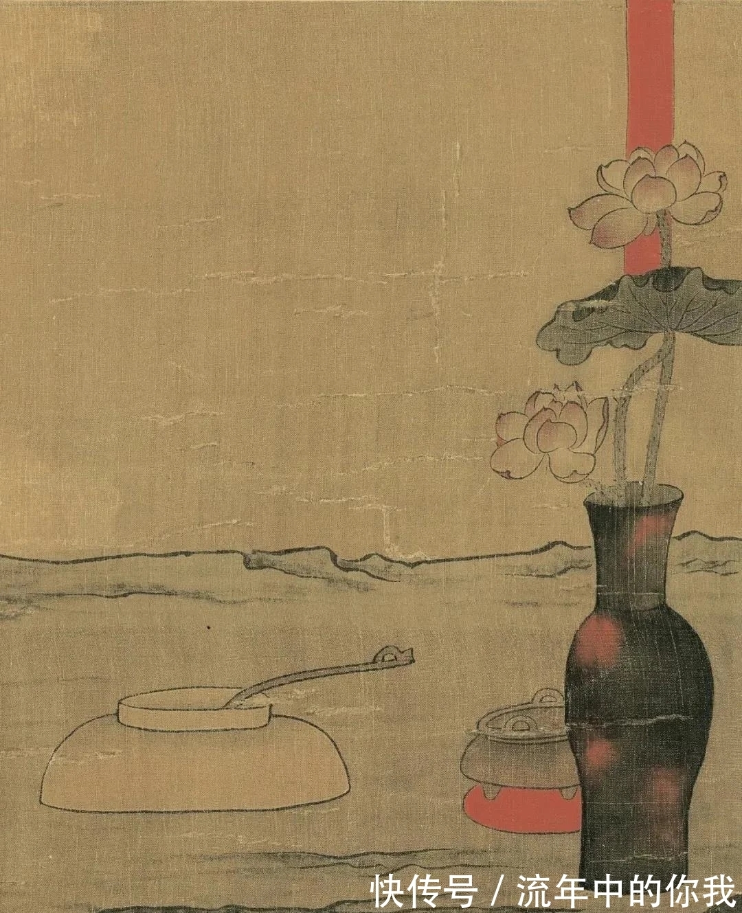 陈老莲$花鸟画|陈老莲画莲,中规中矩,一点不怪异,为什么?