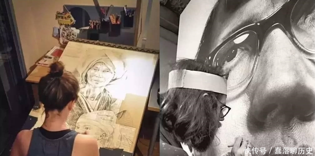 美术生有多神,不用颜料,不用画笔,直接用一把火烧出绝美画作!