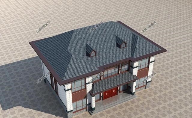 别墅|新中式别墅经久耐看有韵味，二层三层设计挑空客厅美观又大气