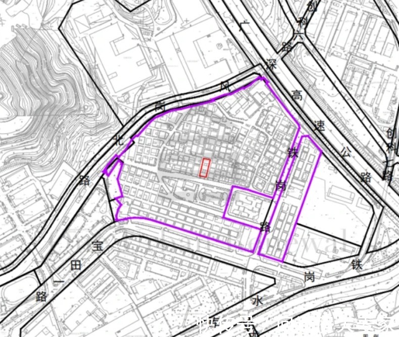 城市|西乡铁岗旧村城市更新已经公布旧村认定范围,很快拆了