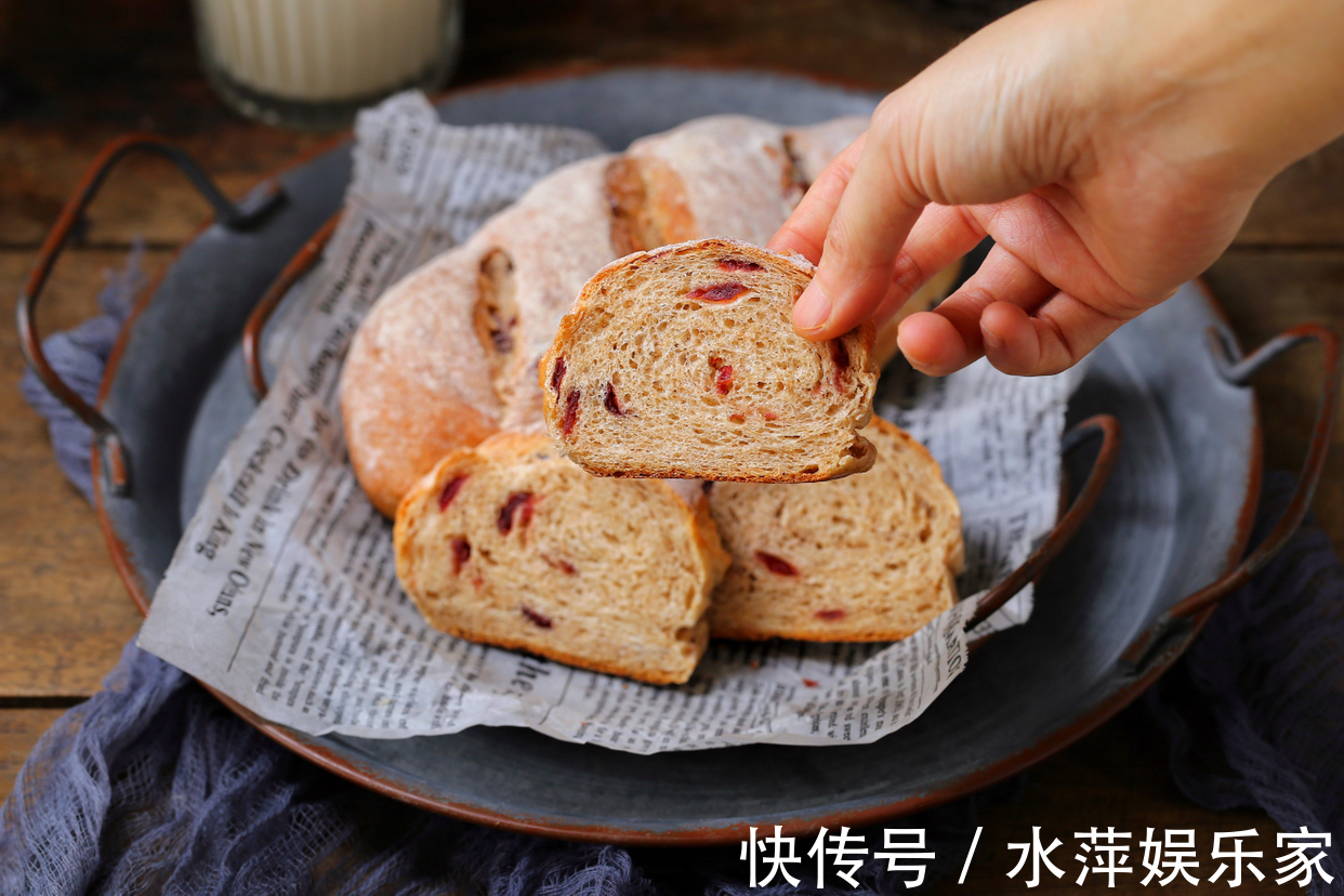 全麦粉|终于找到面包最省力的做法了,不用揉面、不加黄油,照样松软无比