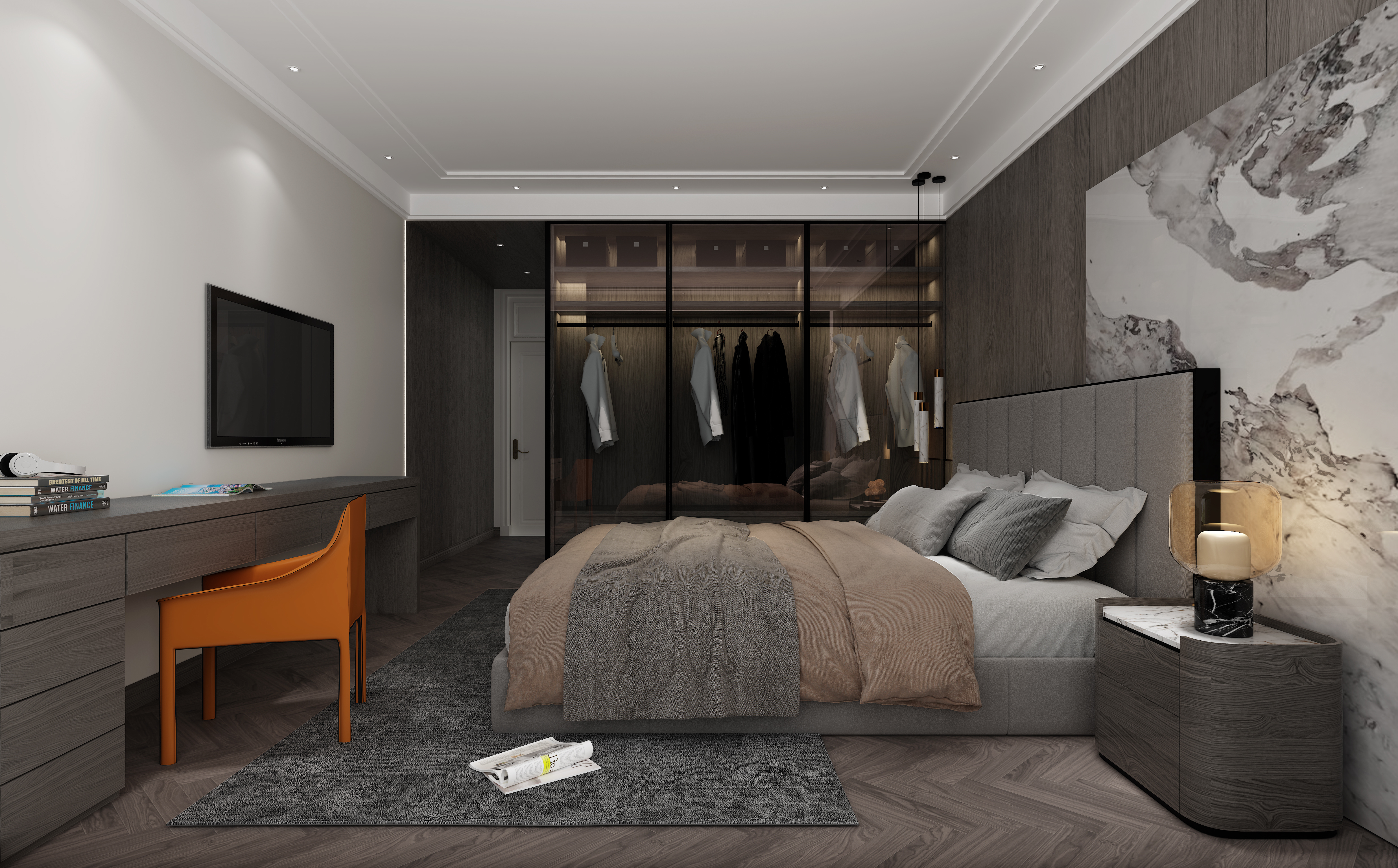 简约|480㎡简约美式,化零为整,打造大空间