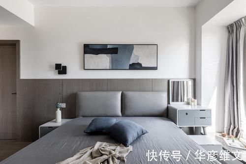 美家|103平现代风简约美家,烟灰与木色打造时尚前卫宅,大气还美观