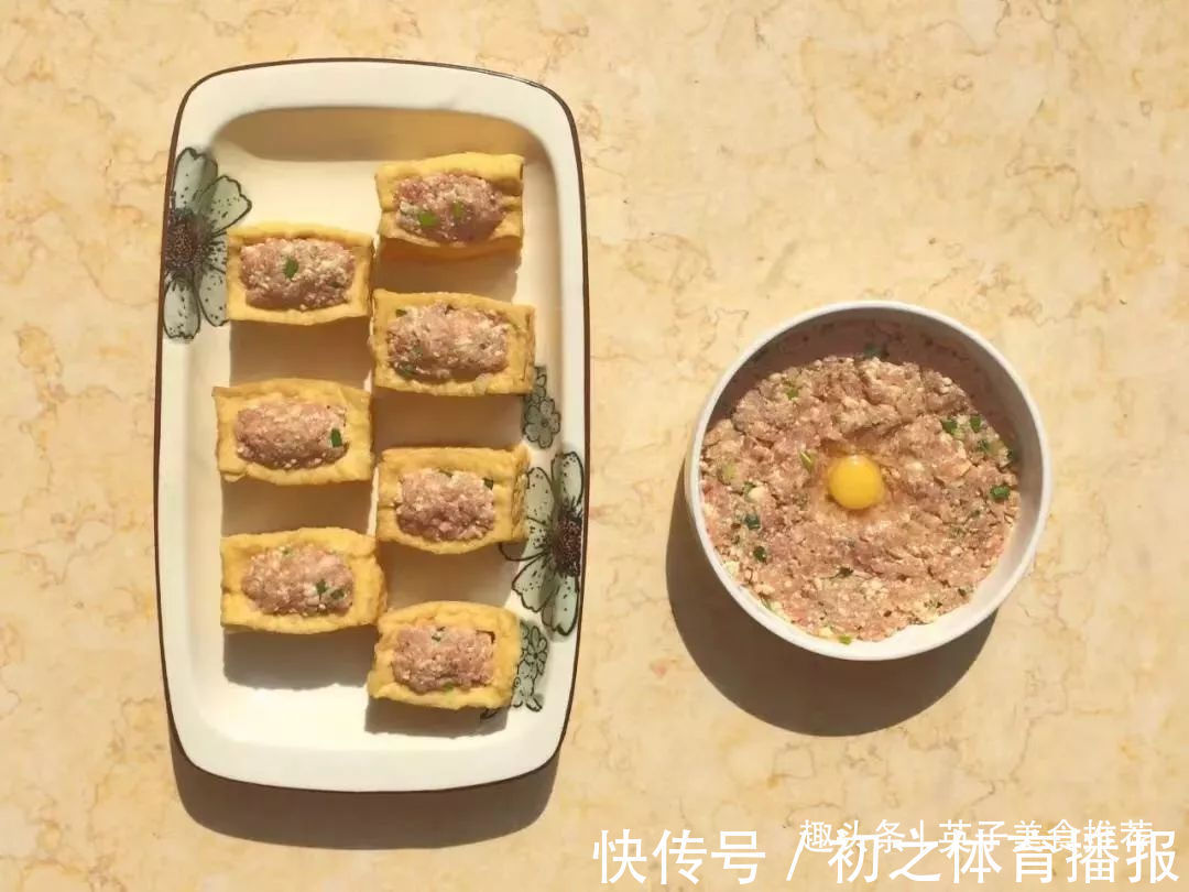 做法|豆腐新做法:好看又方便的肉酿豆腐盒子!