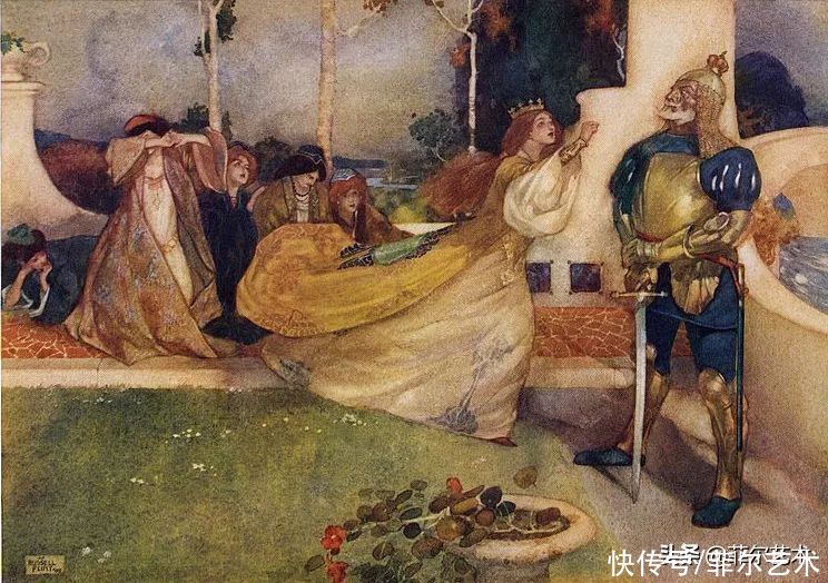 艺术家|苏格兰艺术家弗林特的女子水彩画，美轮美奂