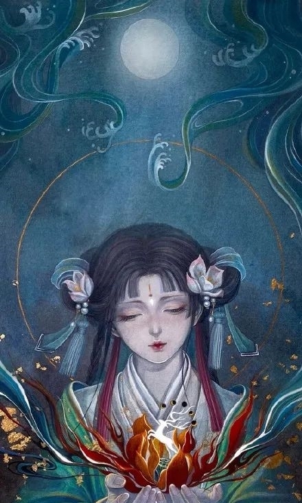 古风插画|最是人间留不住,朱颜辞镜花辞树