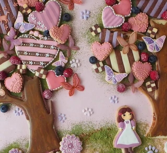 做出|一双巧手,做出童话般的翻糖饼干,看完你会舍不得吃网友称太美