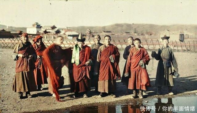 人物|罕见清末蒙古上色老照片,人物面部表情呆滞,最后一张很特殊!