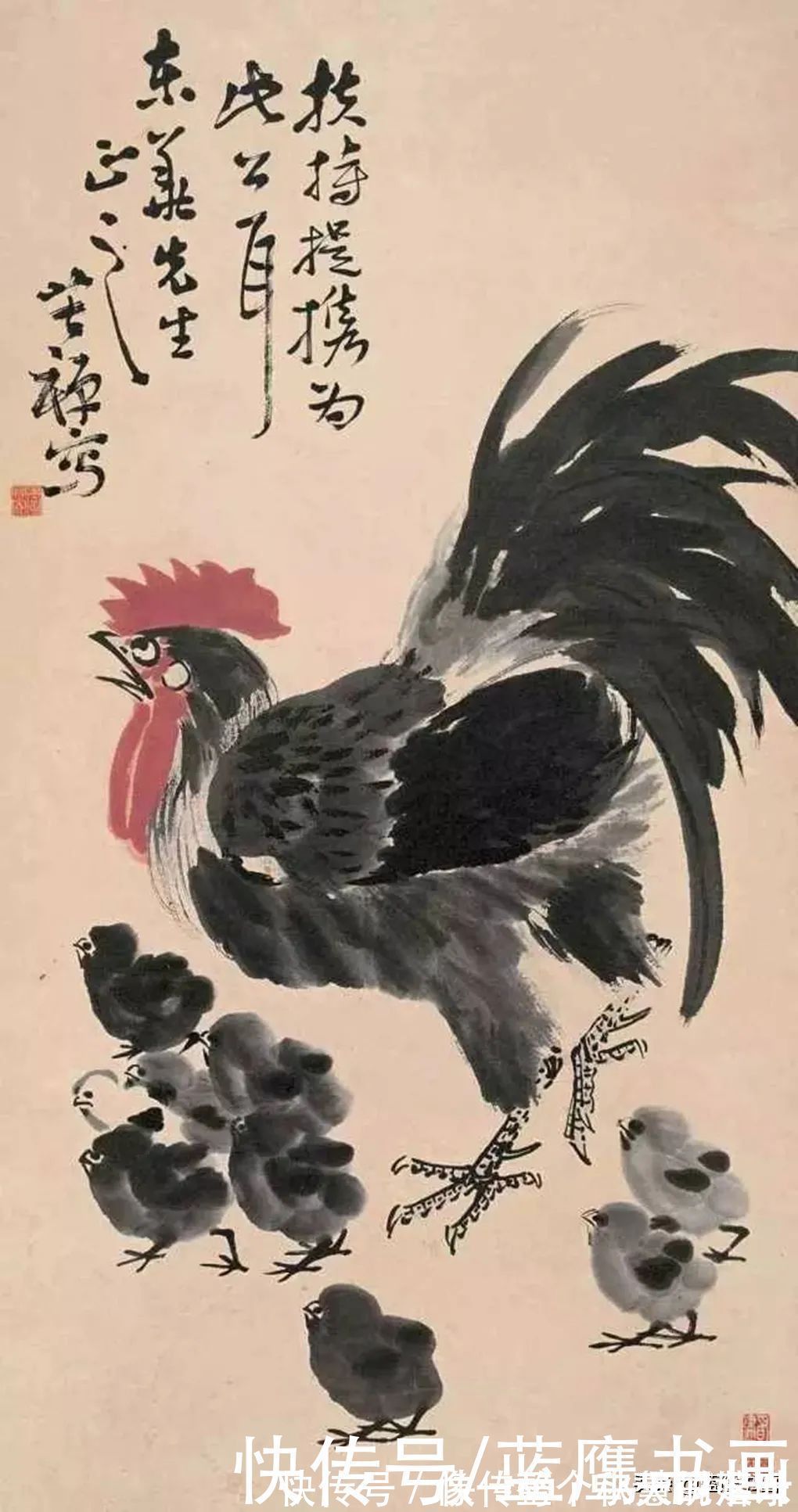 绘画|深得大师真传,李苦禅的绘画作品,让人感受到了独特的韵味