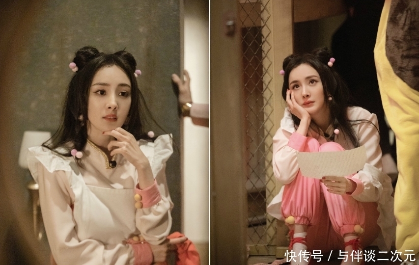 刘恺威|杨幂新造型cos动漫人物，首次梳双丸子头，刘恺威罕见分享引热议
