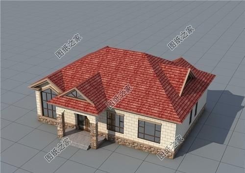 阁楼|一层半农村建房设计图，美观实用还经济，有这样的房子谁还住楼房