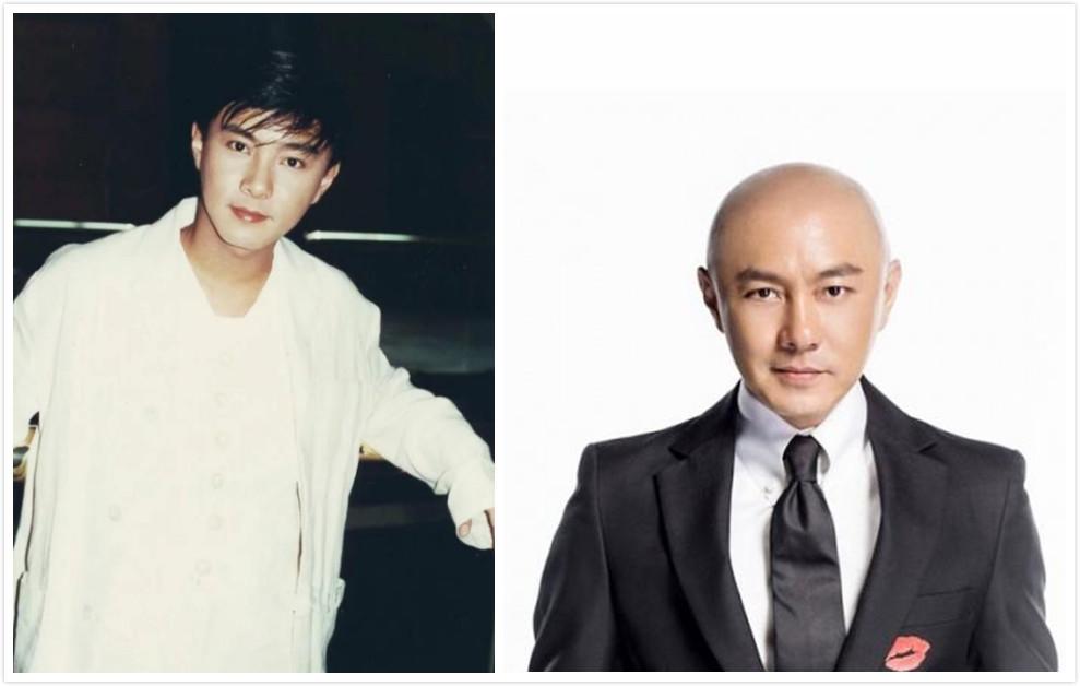 五大光头男星年轻时旧照,张卫健是小鲜肉,最后一张神似张国荣