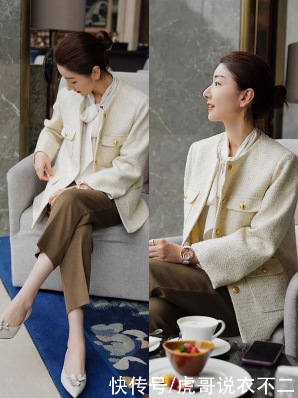 春季穿衣优雅最重要，试试她的搭配方案，轻松打造气质轻熟风