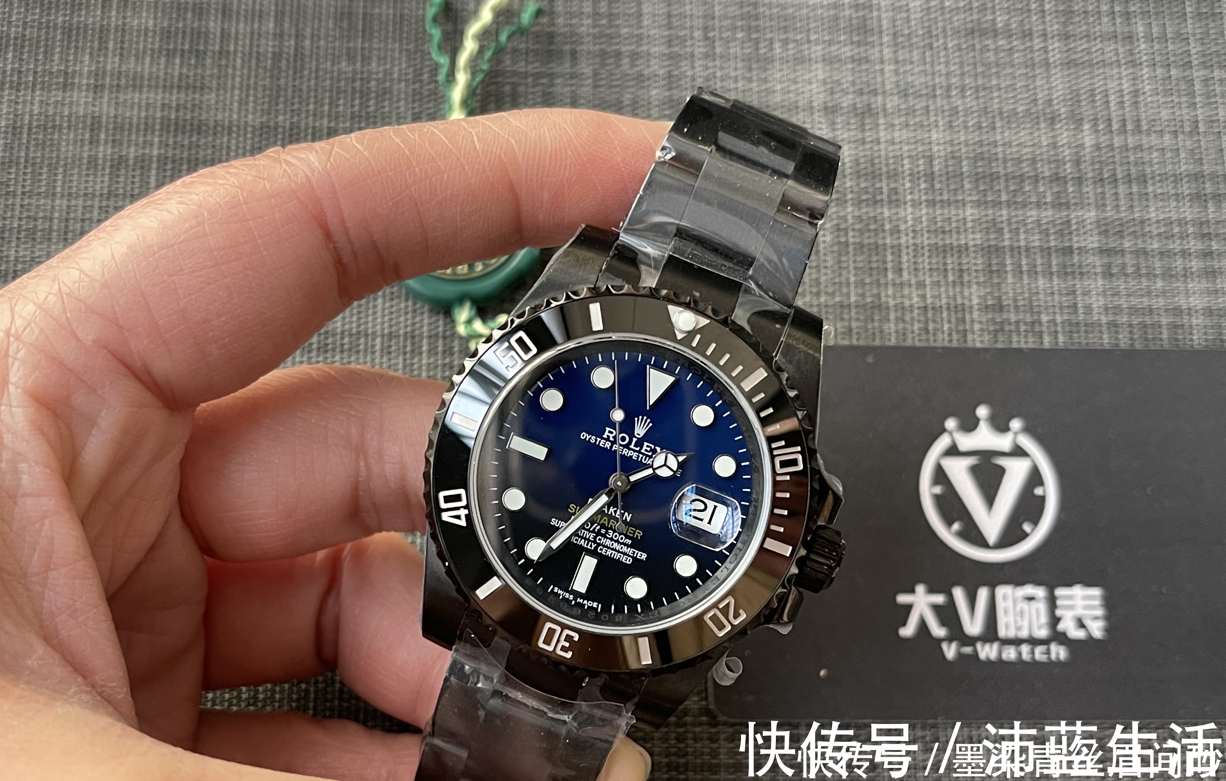 大v|大v腕表 劳力士水鬼镀黑Blacken腕表！镀黑水鬼个性改装腕表！