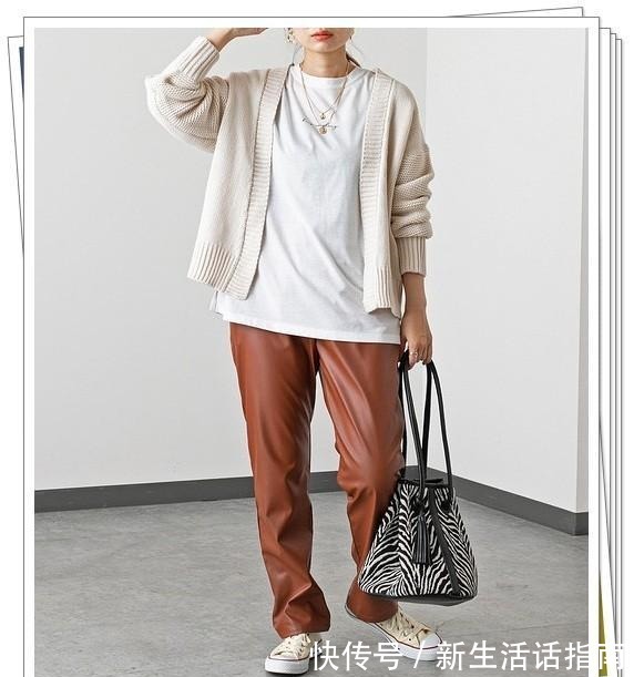 轻熟风 白色开衫的秋季轻熟风搭配示范!3种长度24例穿搭look分享!