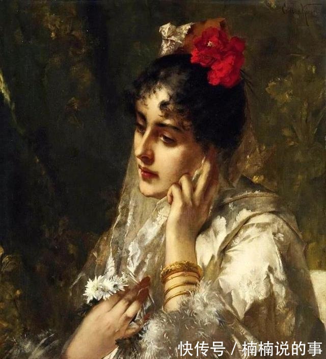 服饰#康拉德·基塞尔,把贵妇们的容貌与服饰,表现得极为富丽奢华!