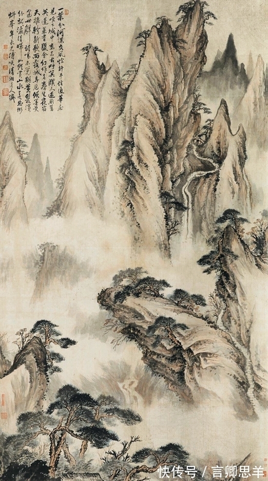 院体#以小见大,石涛绘《山居图》