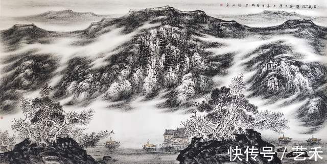 画家|著名焦墨云雾山水画家林晓丽----新没骨水墨淡彩风景艺术