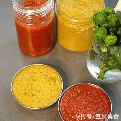 姜黄粉|二款印度尼泊尔Momo酱：红咖喱番茄酱、黄咖喱玉米花生酱