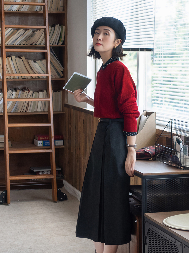 穿搭 秋冬季穿什么样的针织衫才好看?羊毛衫和绞花羊毛开衫,高级洋气