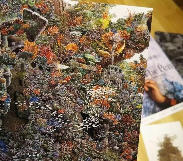 幅画!一幅画画了3年,细到要用放大镜,他把钢笔画玩到了极致