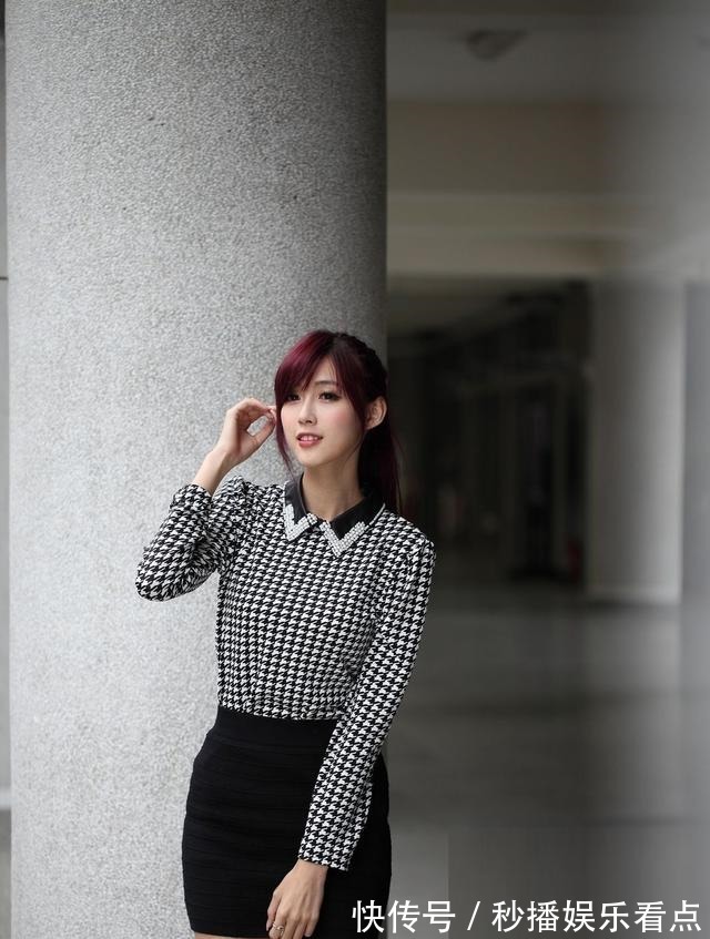 包臀短裙 格子衬衫搭配包臀短裙,展现纤细双腿,让自己更加具有时尚潮流范!