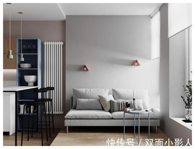 客厅|年轻夫妇买下30㎡公寓，改出超美观景客厅和大卧室，太有品味了！