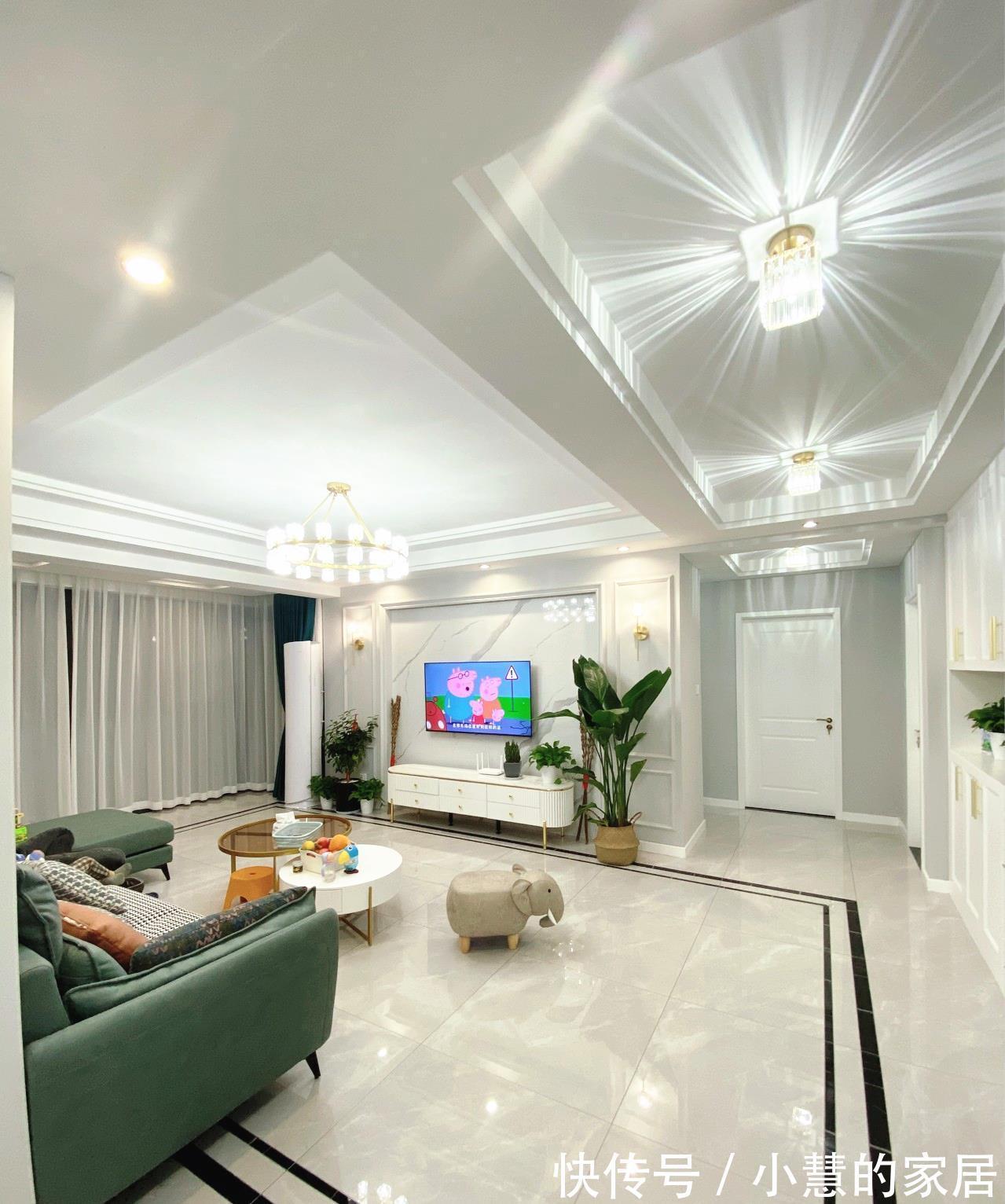 现代|终于乔迁新房了,130㎡现代风格装修,总共花25万,轻奢又大气