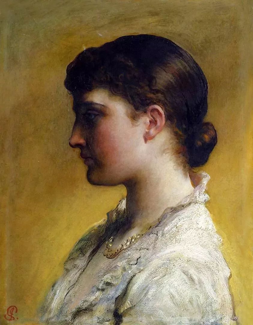 利奥波德|詹姆斯·桑特丨笔下维多利亚女子,润玉雕琢般柔美