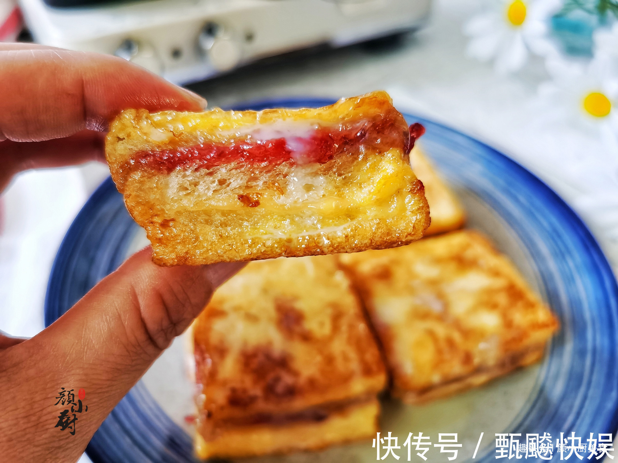 女儿经常点名要吃这早餐,简单一烙,3分钟就搞定,好吃又解馋