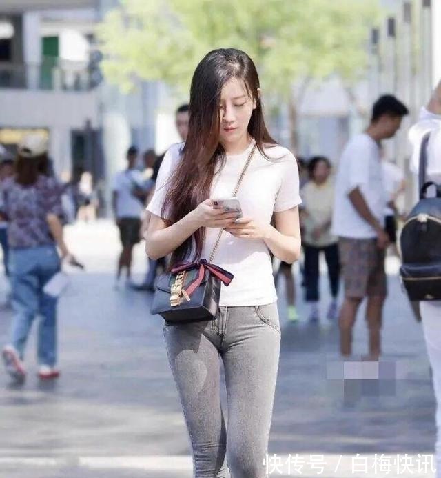 高跟鞋 腐烂的街道牛仔裤,以新的面貌表现人,穿着独特的美丽!