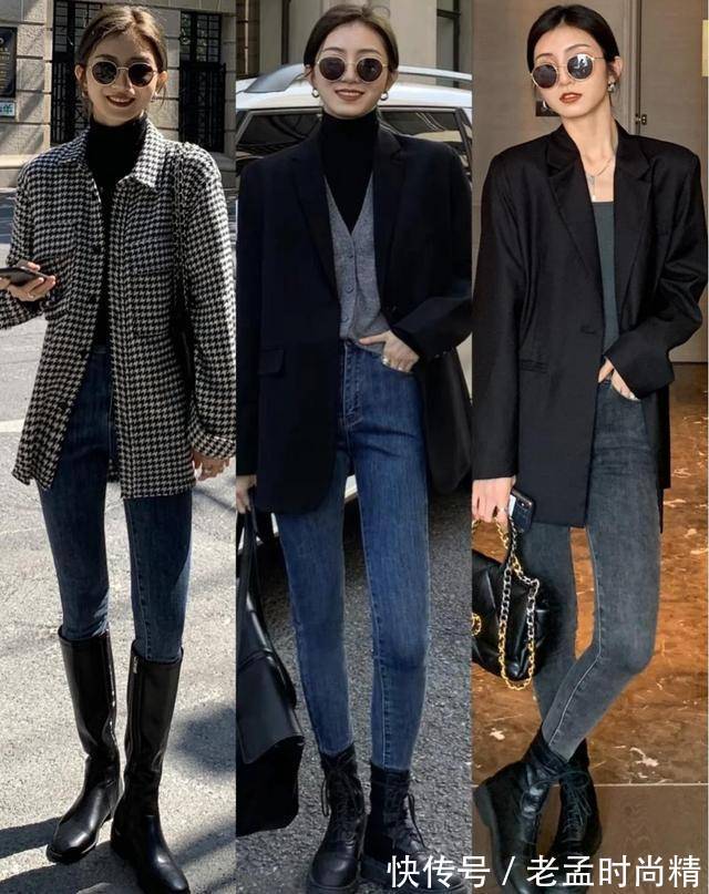 女人味 经典百搭款裤装,简约西装裤能穿出女人味,高腰开叉裤今年最流行