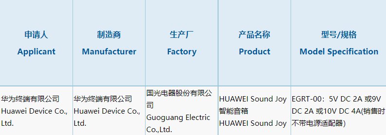 便携式音箱|华为 Sound Joy 筒状便携式音箱通过 3C 认证，准备国内发布