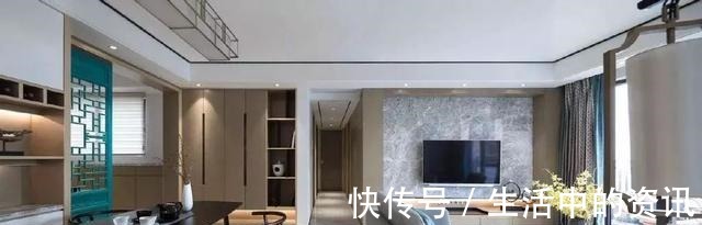 过道|130㎡新中式4室,过道打嵌入式收纳柜,风靡朋友圈!