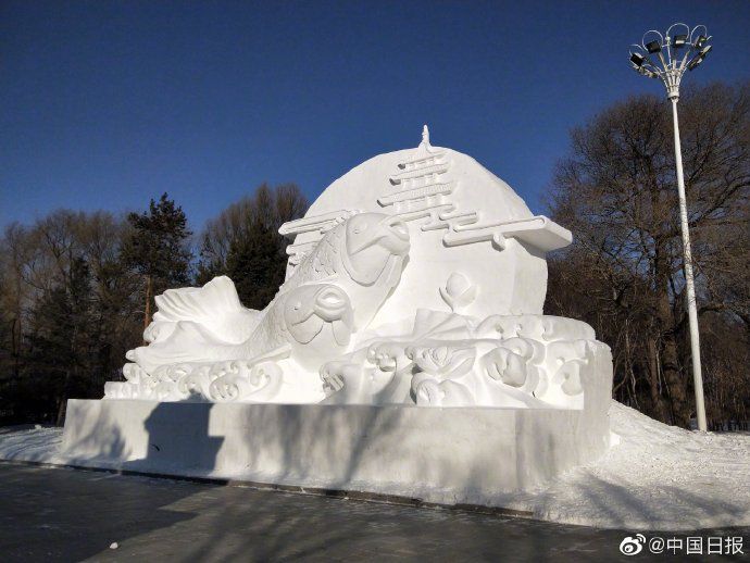  雪雕|雪博会建设正酣 百名雪雕师共同打造“童话雪世界”