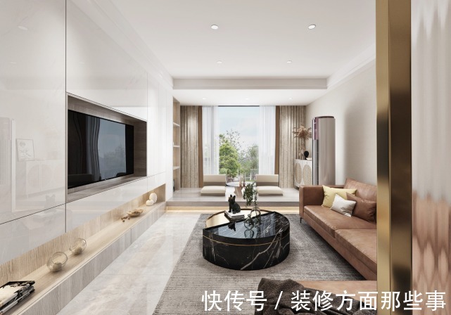 灰粽色|81平现代三房设计, 优雅大气且浪漫纯净