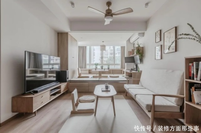 四分离|80㎡小两房装修，阳台设计榻榻米，2.5㎡卫生间实现四分离